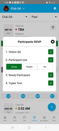 Mobile RSVP