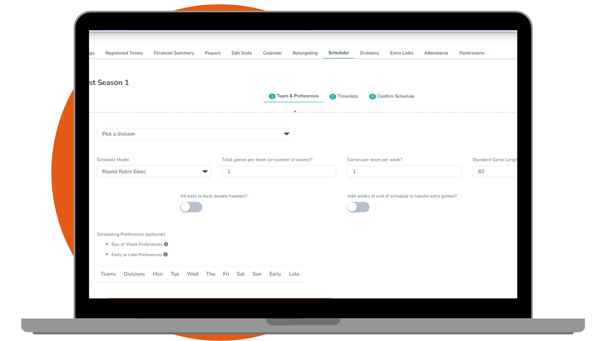 Correct Mac Template Orange Circle Off Center Team Registration